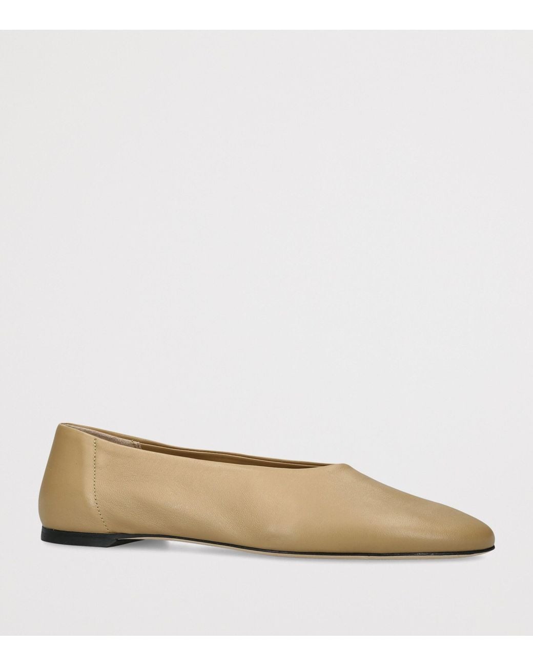 Totême Natural Leather Slip Ballet Flats