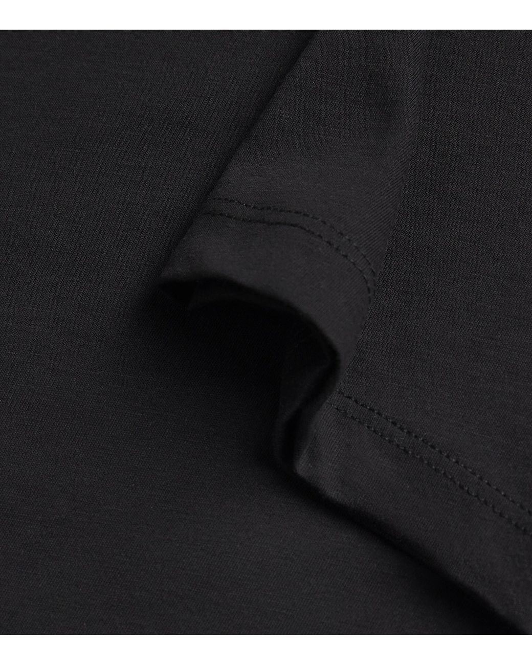 Joseph Black Cotton-Silk T-Shirt