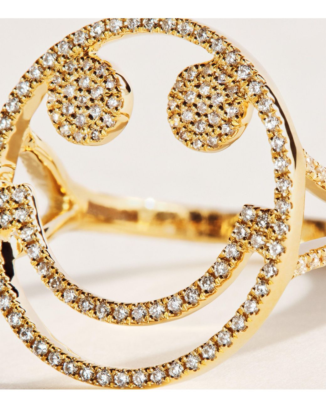 Rosa De La Cruz Natural And Diamond Smile Ring