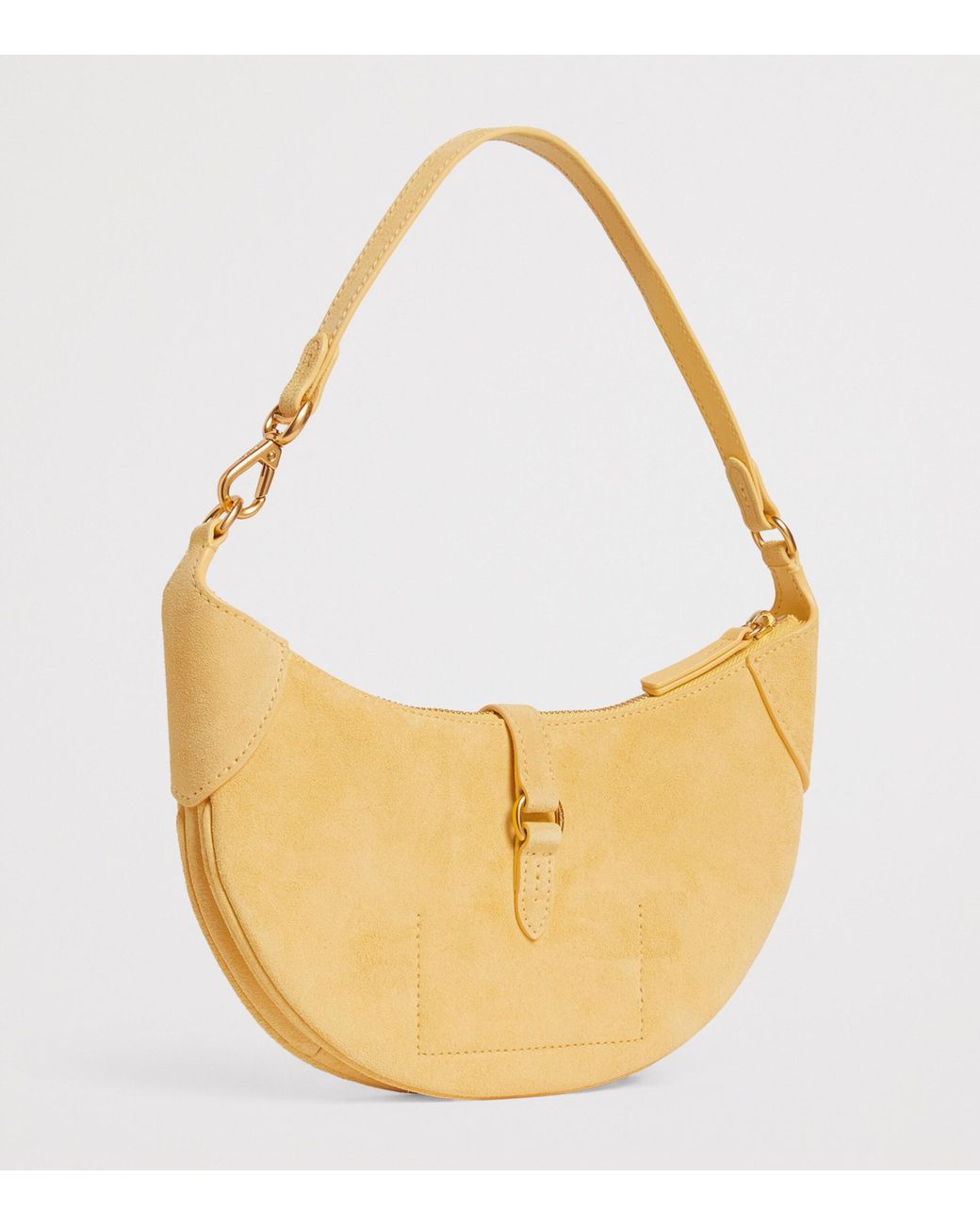 Polo Ralph Lauren Metallic Small Suede Polo Id Shoulder Bag