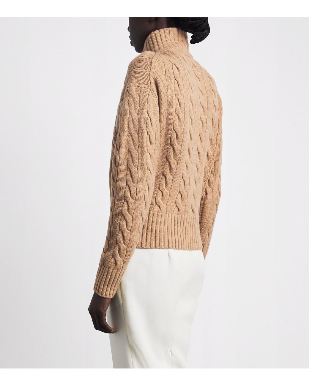 Polo Ralph Lauren Natural Wool-Cashmere Quarter-Zip Sweater