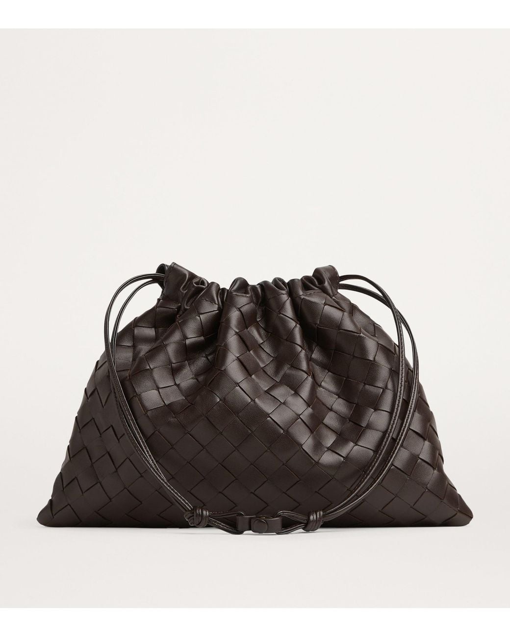 Bottega Veneta Brown Leather Dustbag Shoulder Bag