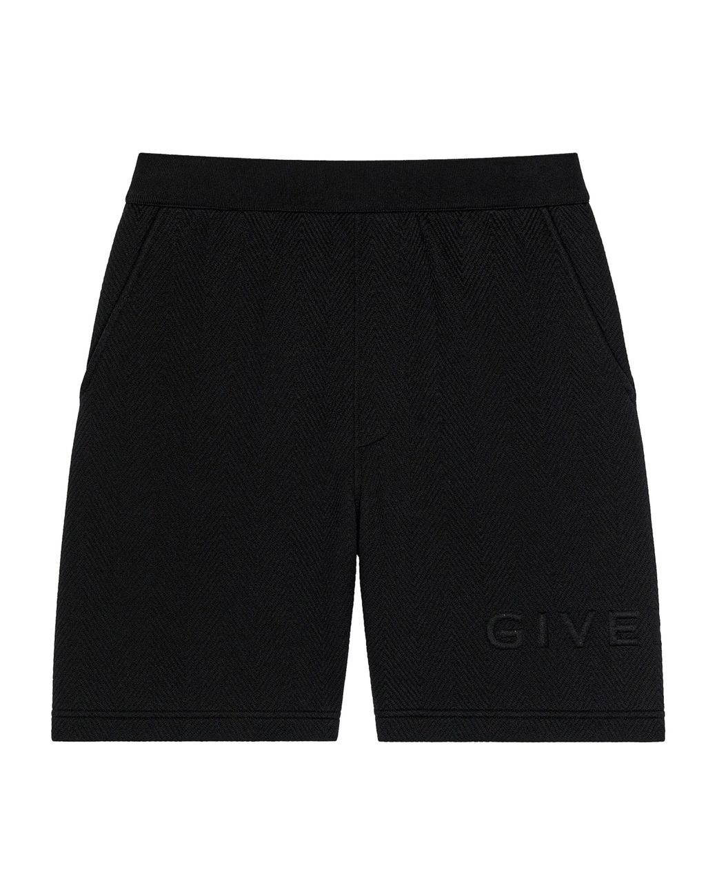 Givenchy Black Cotton-Blend Logo Shorts for men