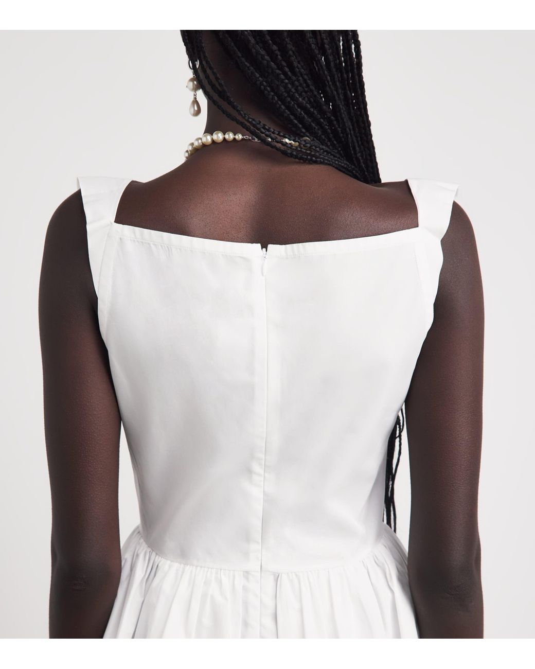 Vivienne Westwood White Cotton Sunday Mini Dress