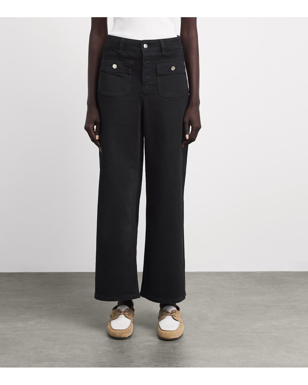 Maje Black Straight Jeans