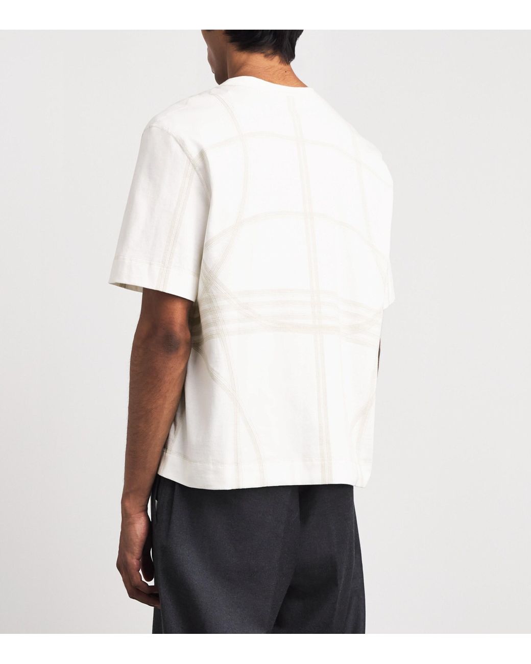 Craig Green White Cotton Pattern T-Shirt for men