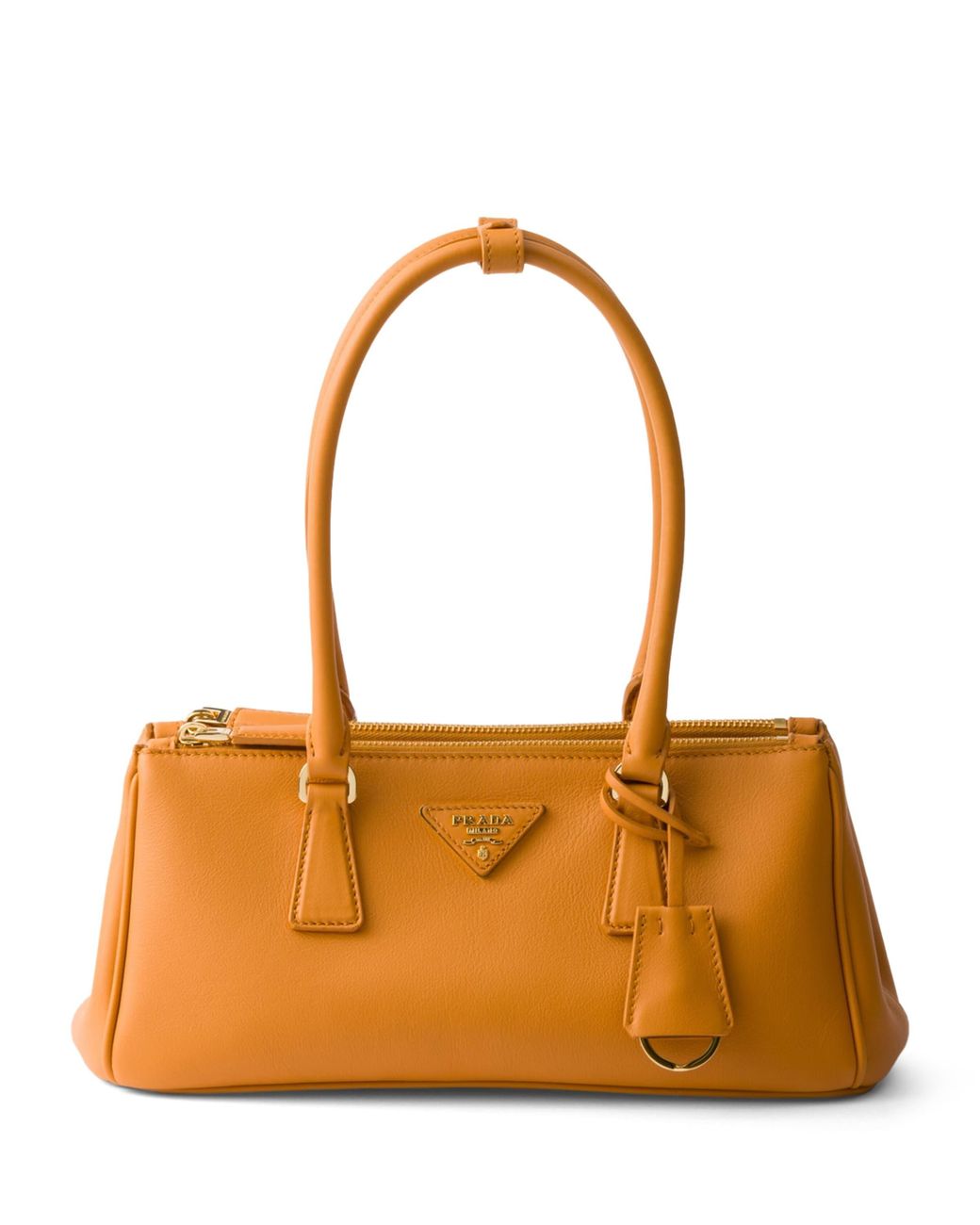 Prada Brown Medium Leather Galleria Top-Handle Bag