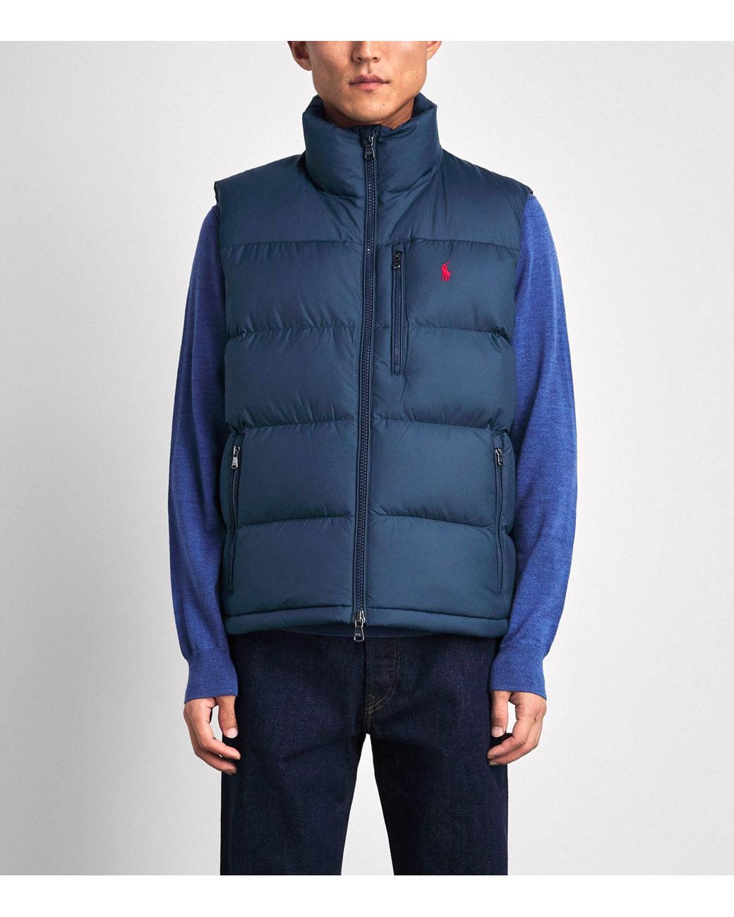 Polo Ralph Lauren Blue Gorham Down Gilet for men