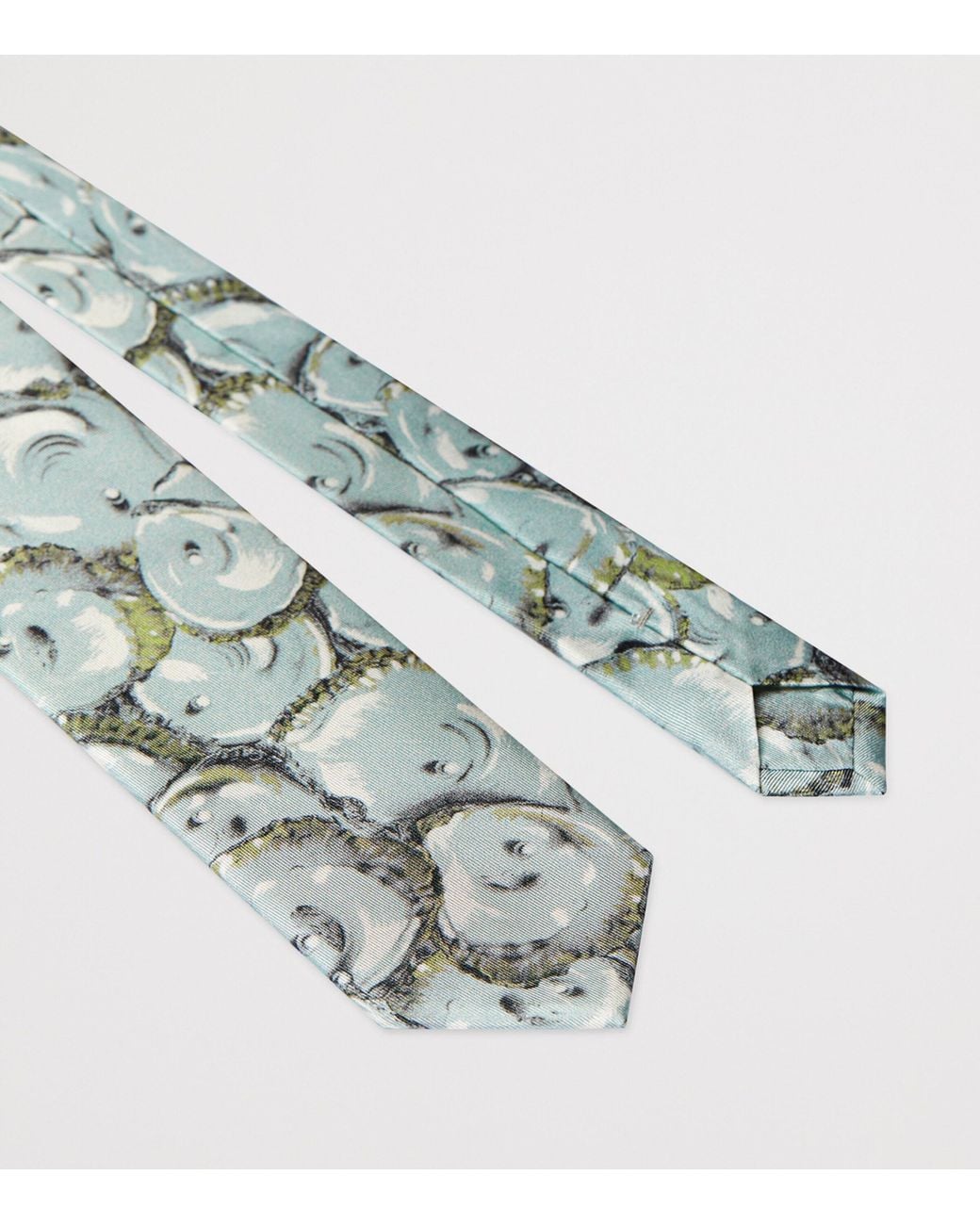 Givenchy White Silk Oyster Tie