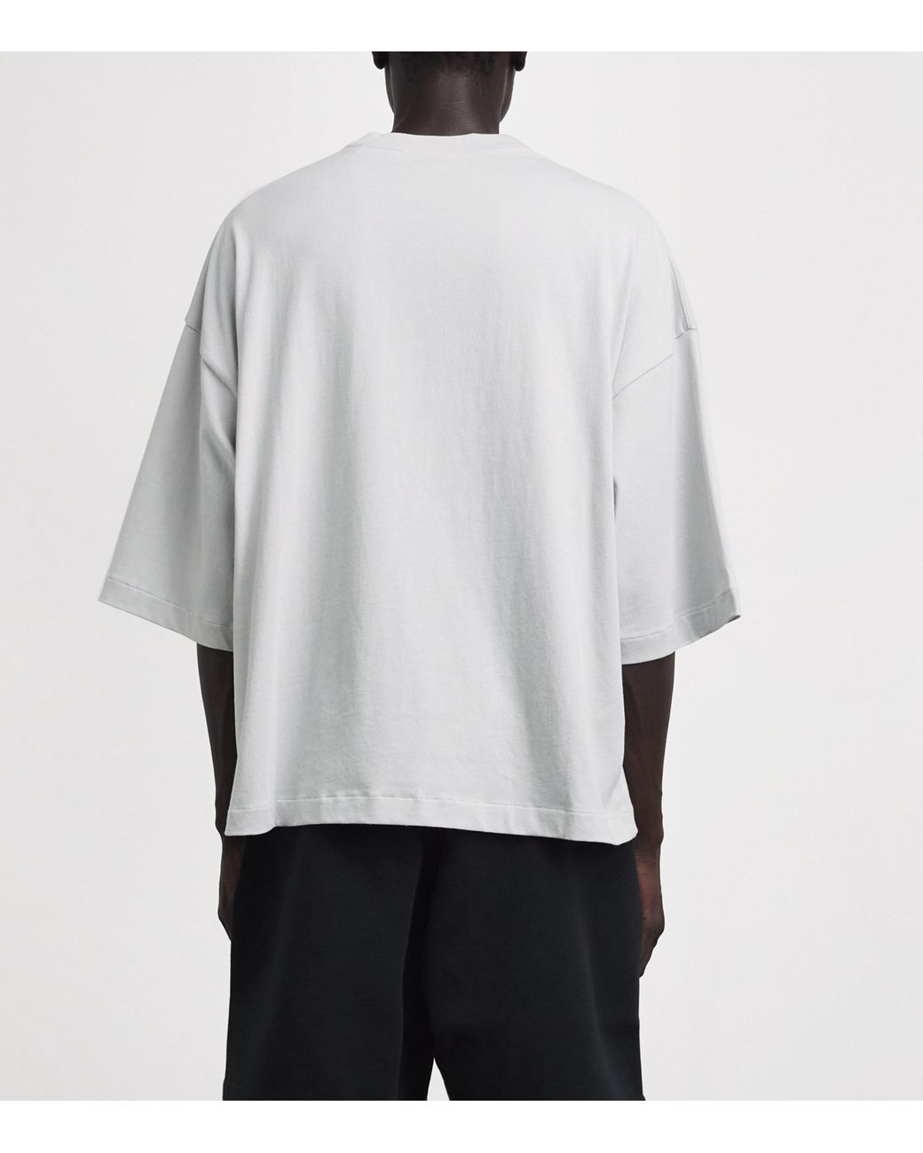Fear Of God White Cotton Boxy Merch T-Shirt for men