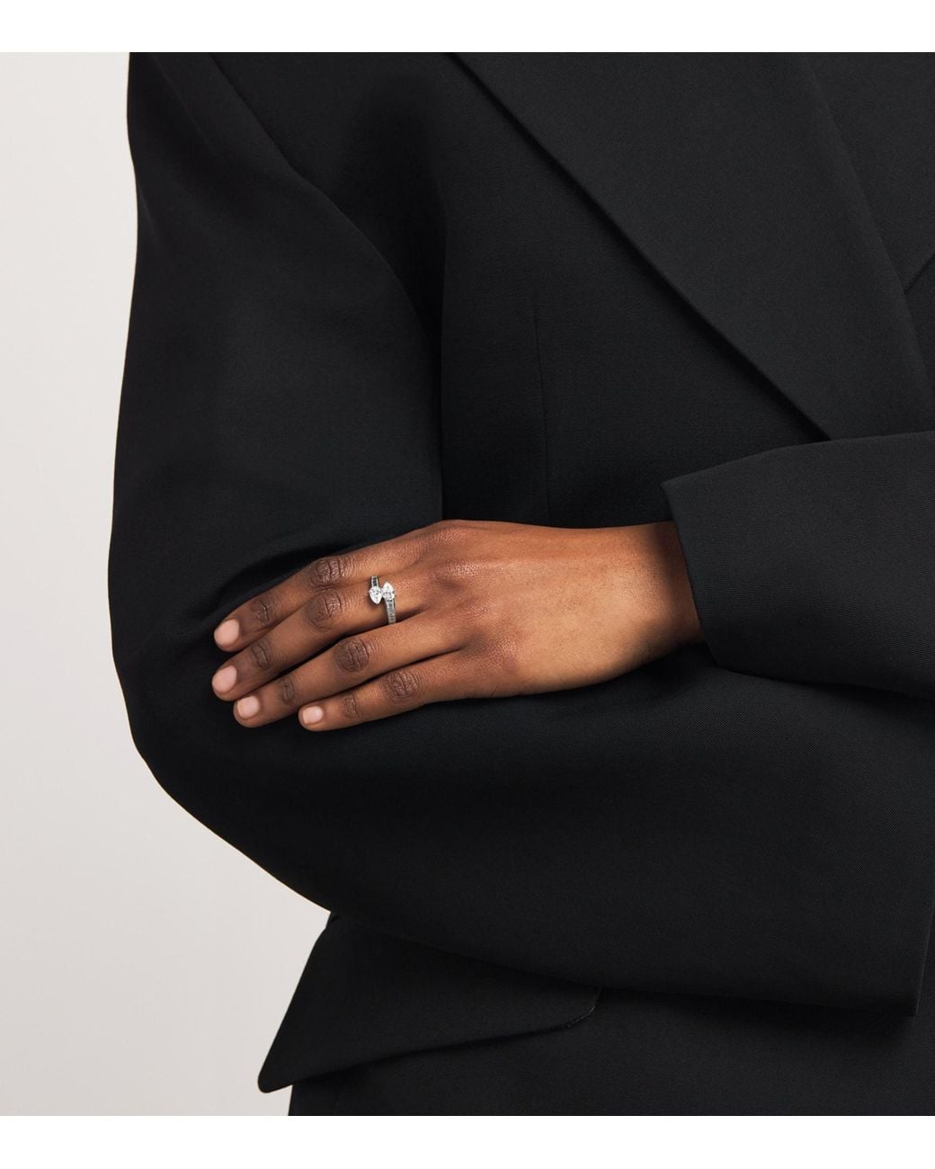 Anita Ko White And Diamond Saturn Ring