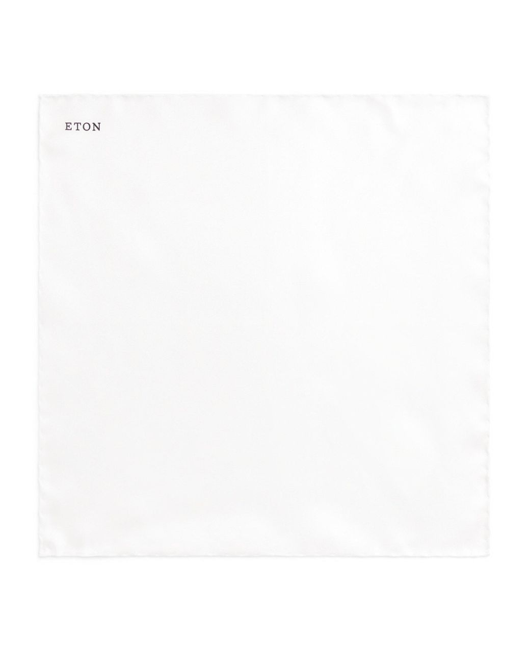 Eton of Sweden White Silk Pocket Square for men