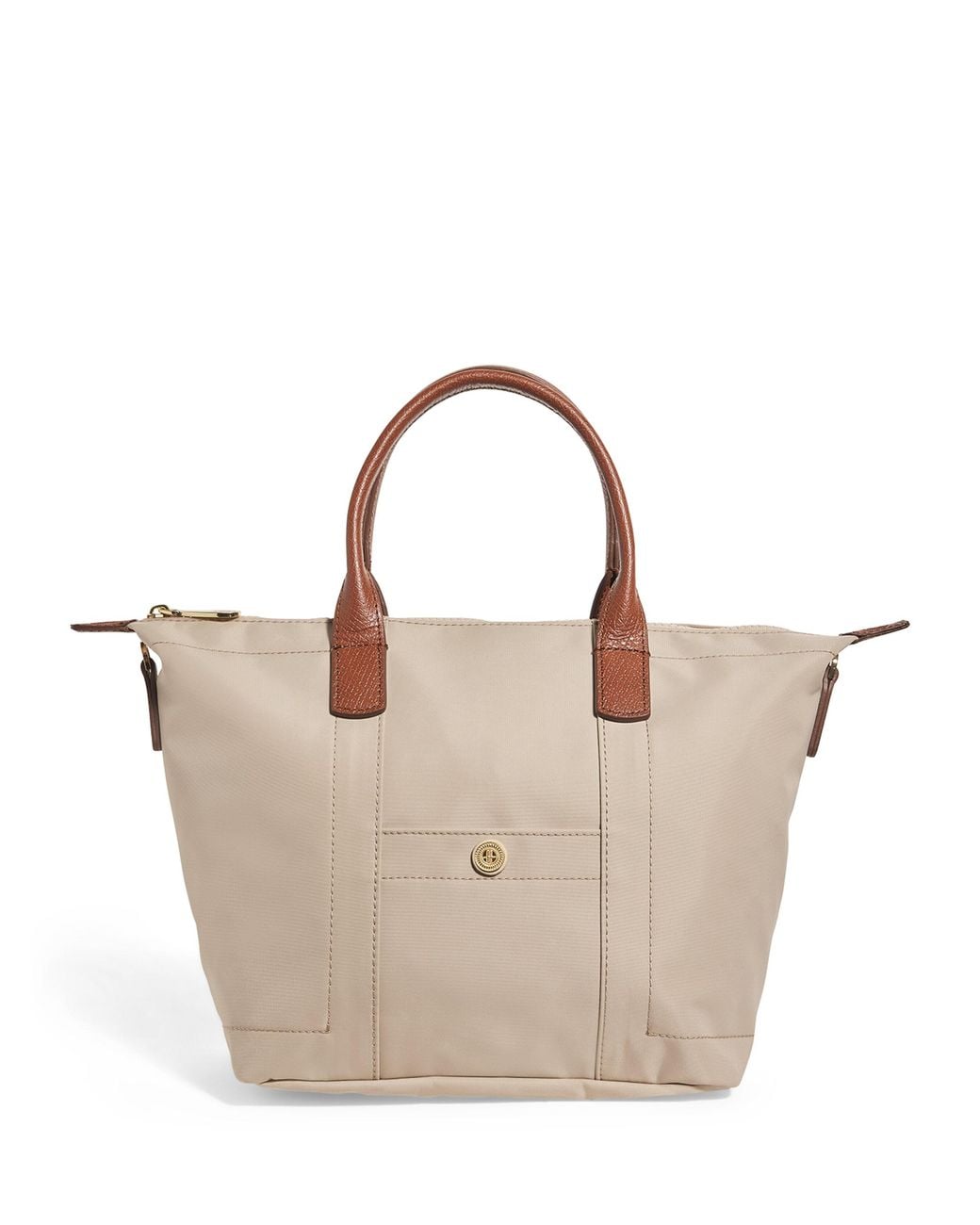 Harrods Natural Grab Nylon Tote Bag