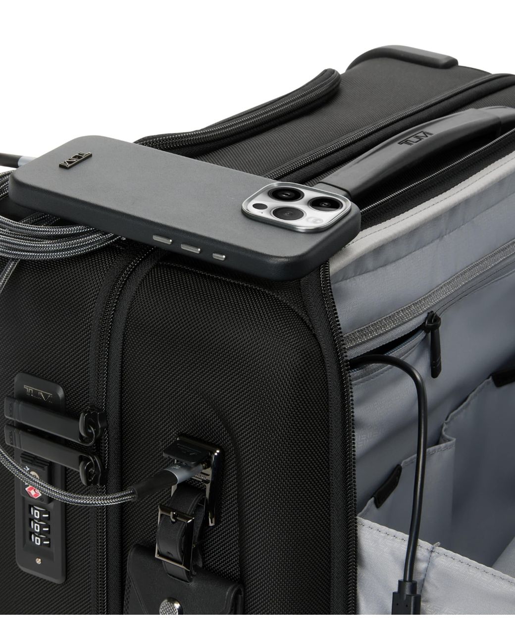 Tumi Black Alpha 4 Compact Cabin Bag