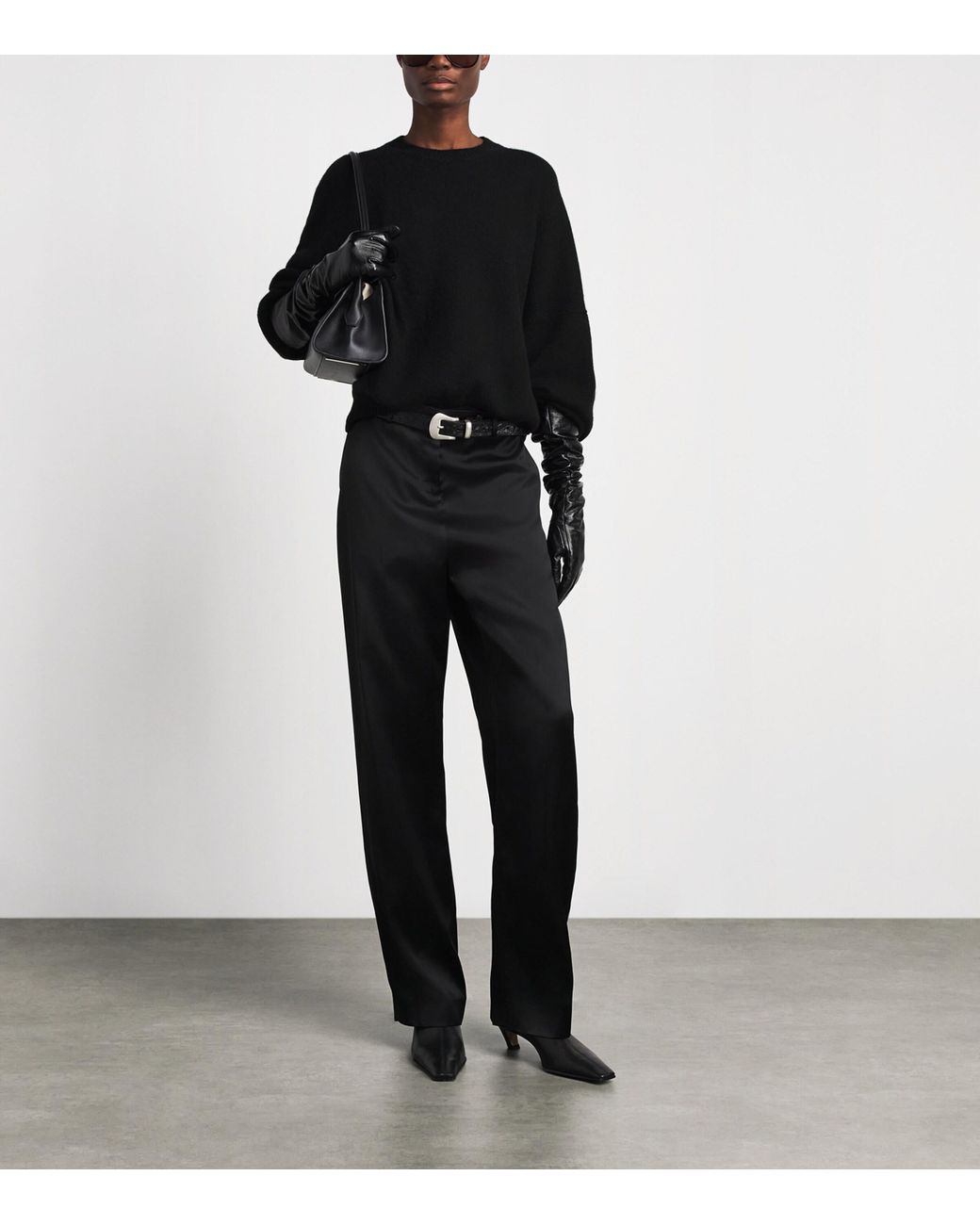 Khaite Black Cashmere Margaux Sweater