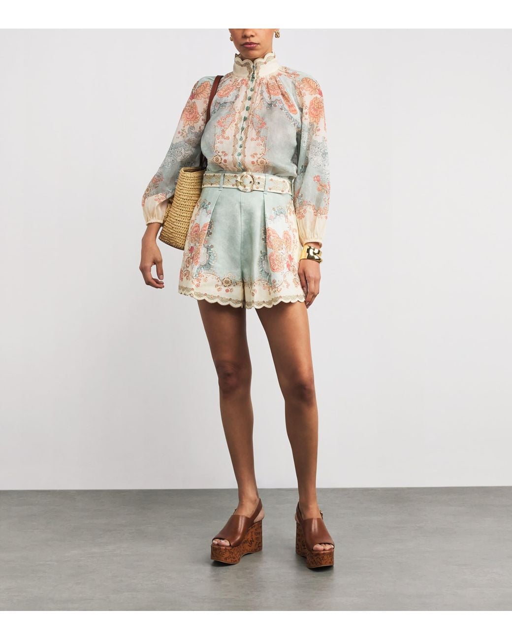 Zimmermann White Floral Daylight Blouse