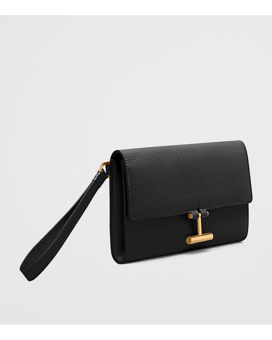 Tom Ford Black Leather Tara Wrist Pouch