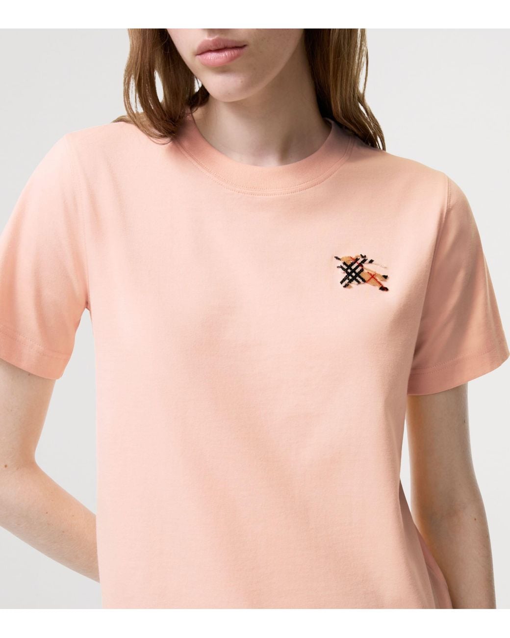 Burberry Pink Cotton Ekd T-Shirt
