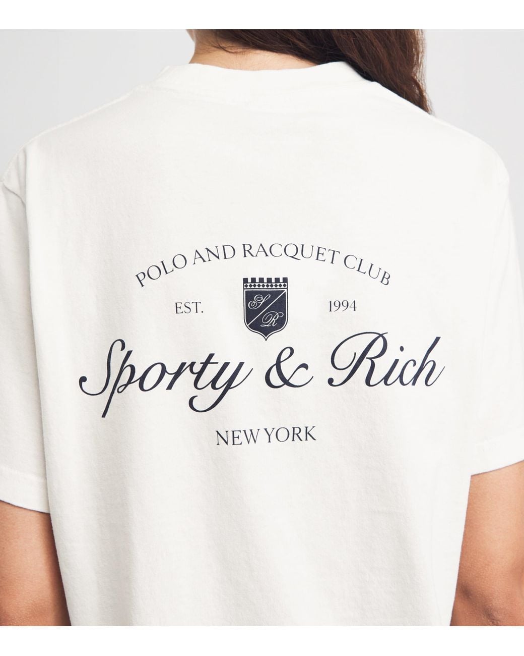 Sporty & Rich White Cotton Syracuse T-Shirt