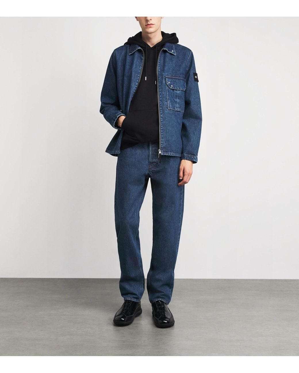 Stone Island Blue Straight Jeans for men