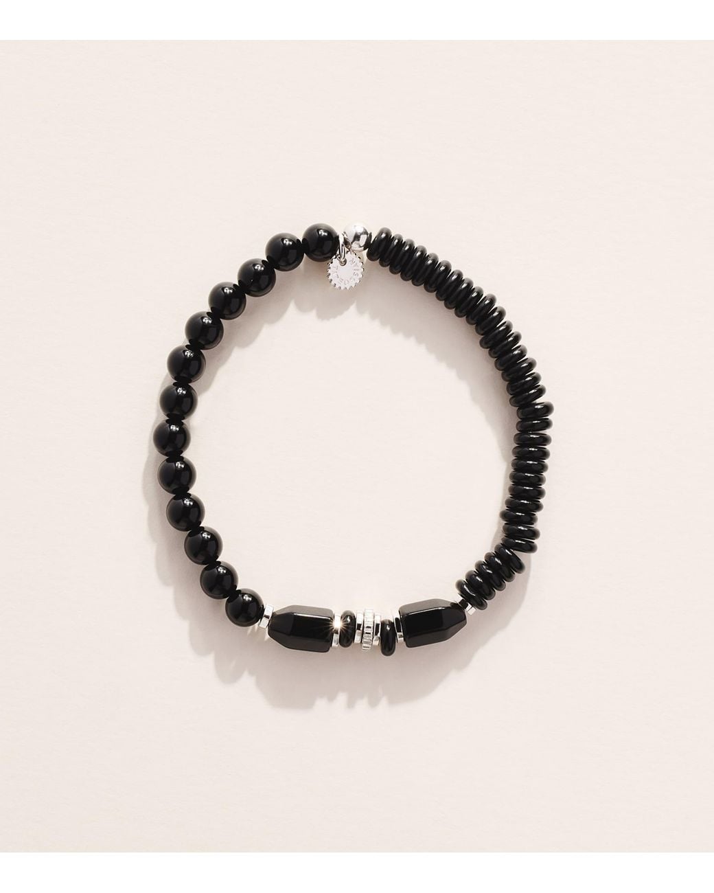 Tateossian Natural Sterling And Agate Bracelet for men
