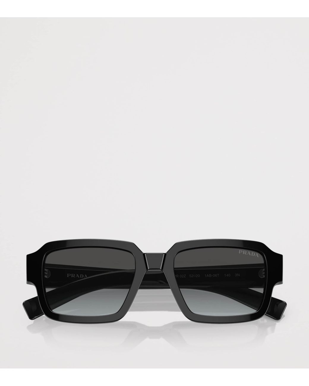 Prada Black Acetate Square Sunglasses for men