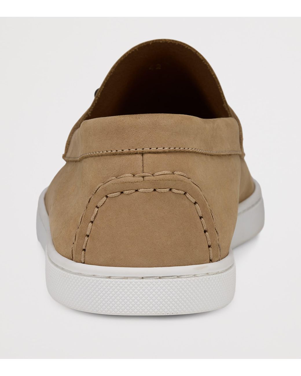 Christian Louboutin Brown Chambeliboat Leather Boat Shoes for men