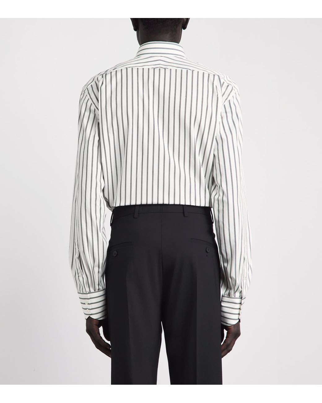 Tom Ford White Cotton Stripe Shirt for men