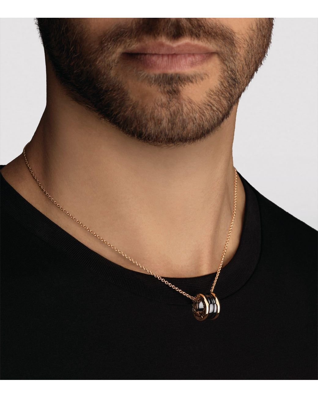 BVLGARI Metallic And Diamond B.Zero1 Necklace