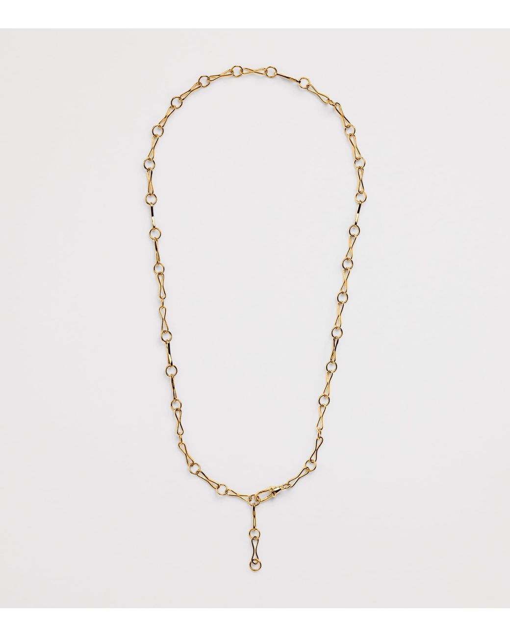 Azlee Metallic Large Motif Chain Necklace