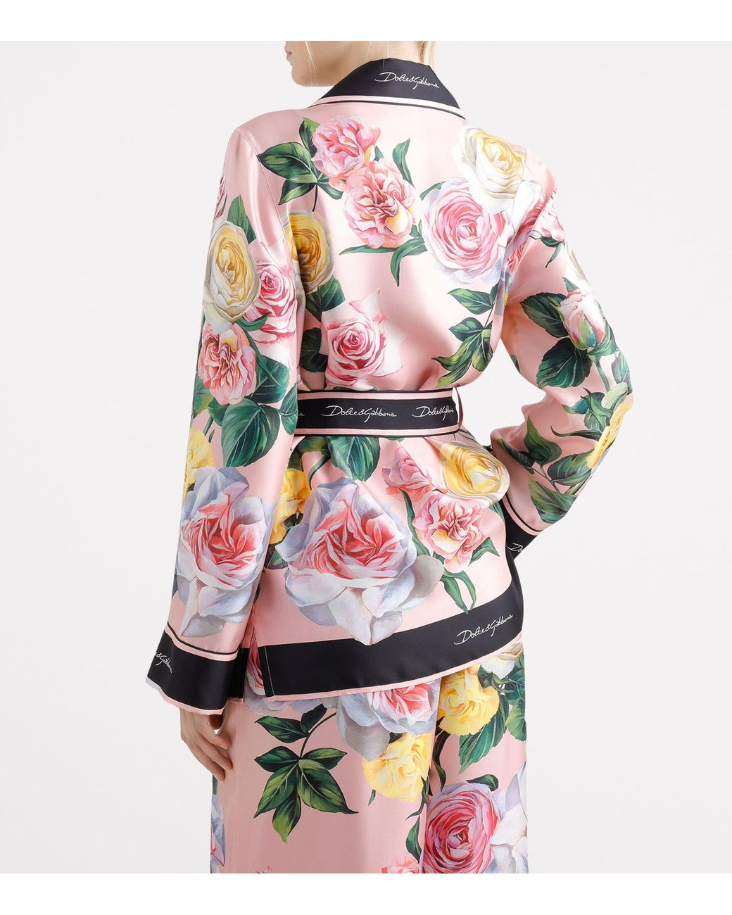 Dolce & Gabbana Pink Lace Shirt
