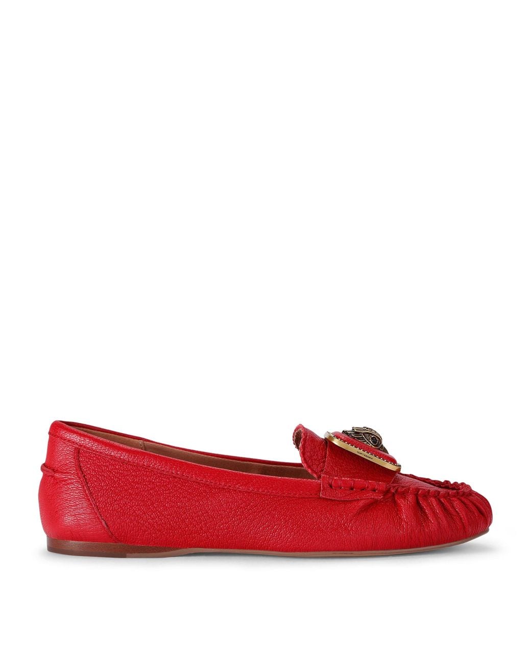 Kurt Geiger Red Leather Pimlico Moccasins