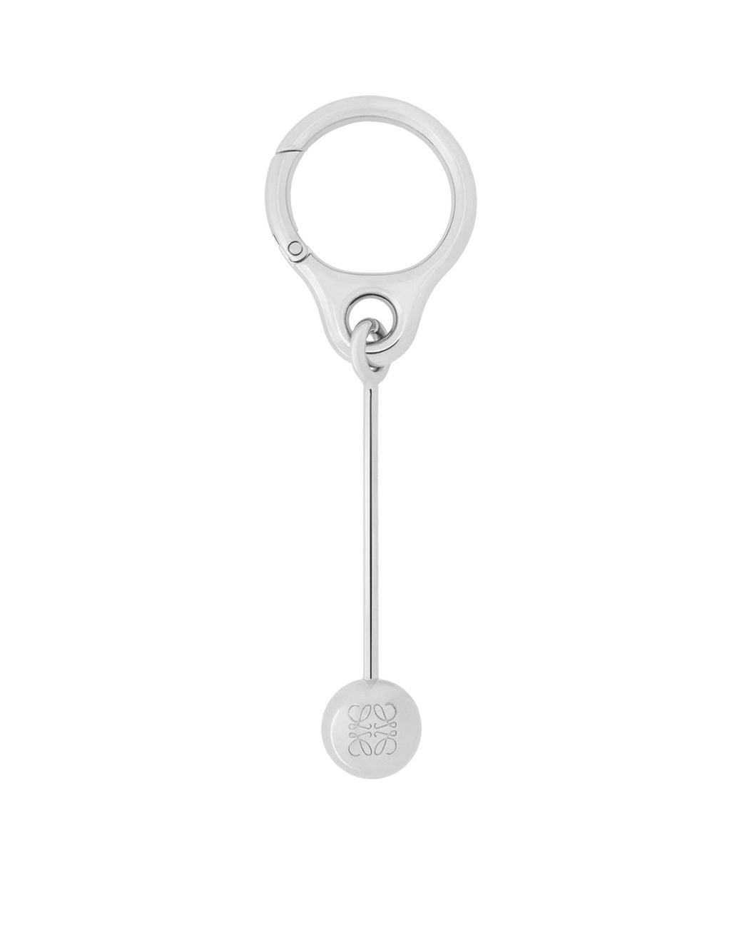 Loewe White Bar Pebble Keyring