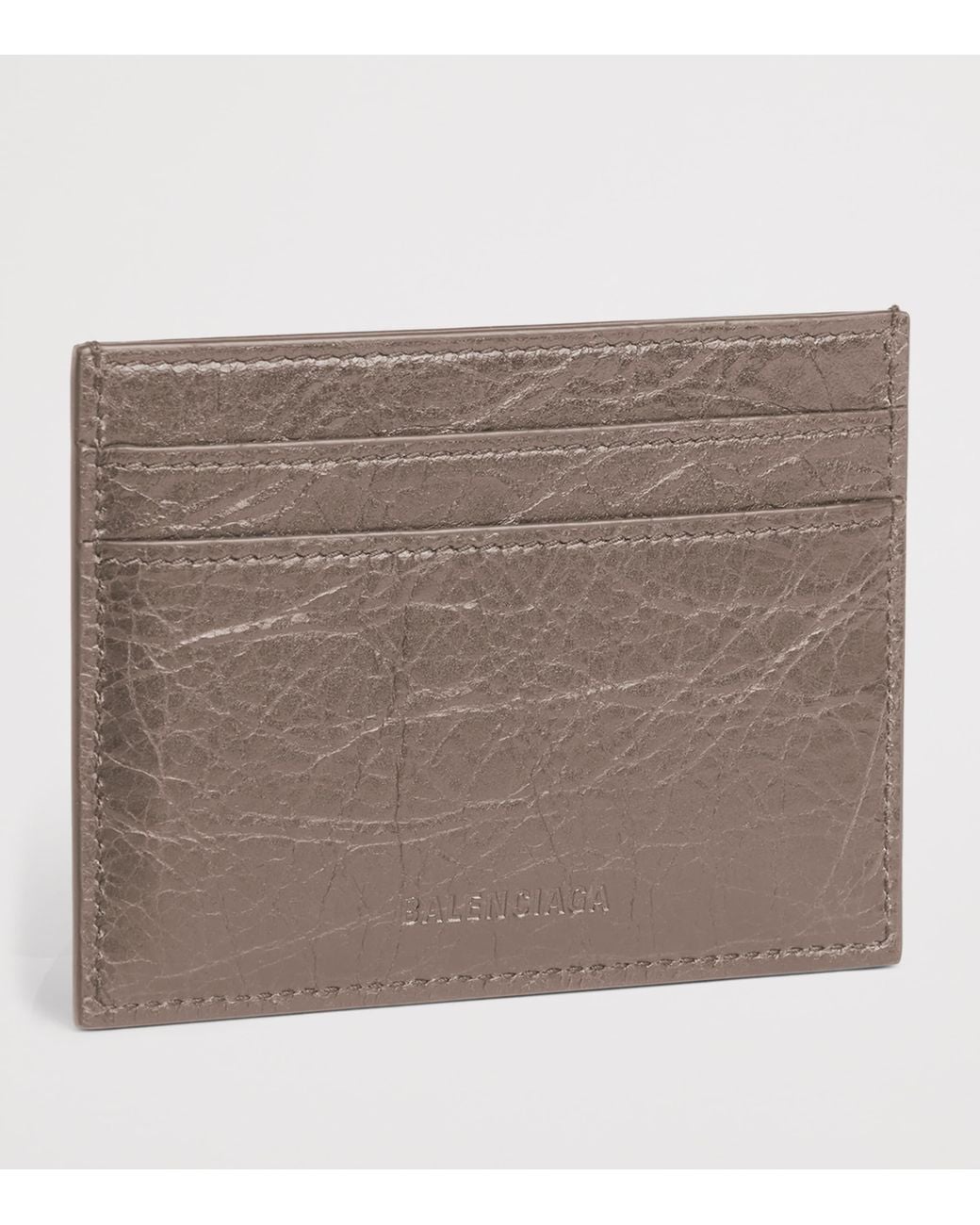 Balenciaga Brown Leather Le City Card Holder