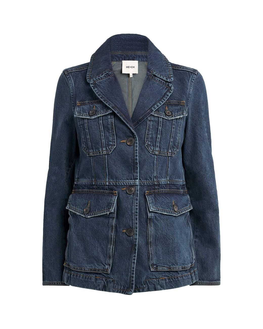 ME+EM Blue Denim Utility Jacket