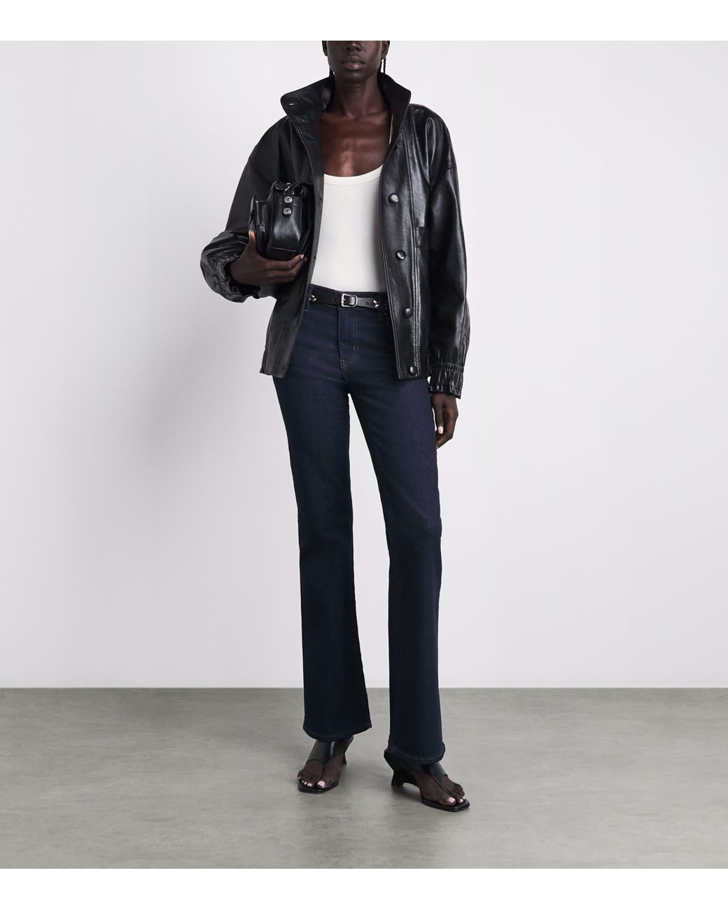 FRAME Blue The Rodeo Low-Rise Bootcut Jeans