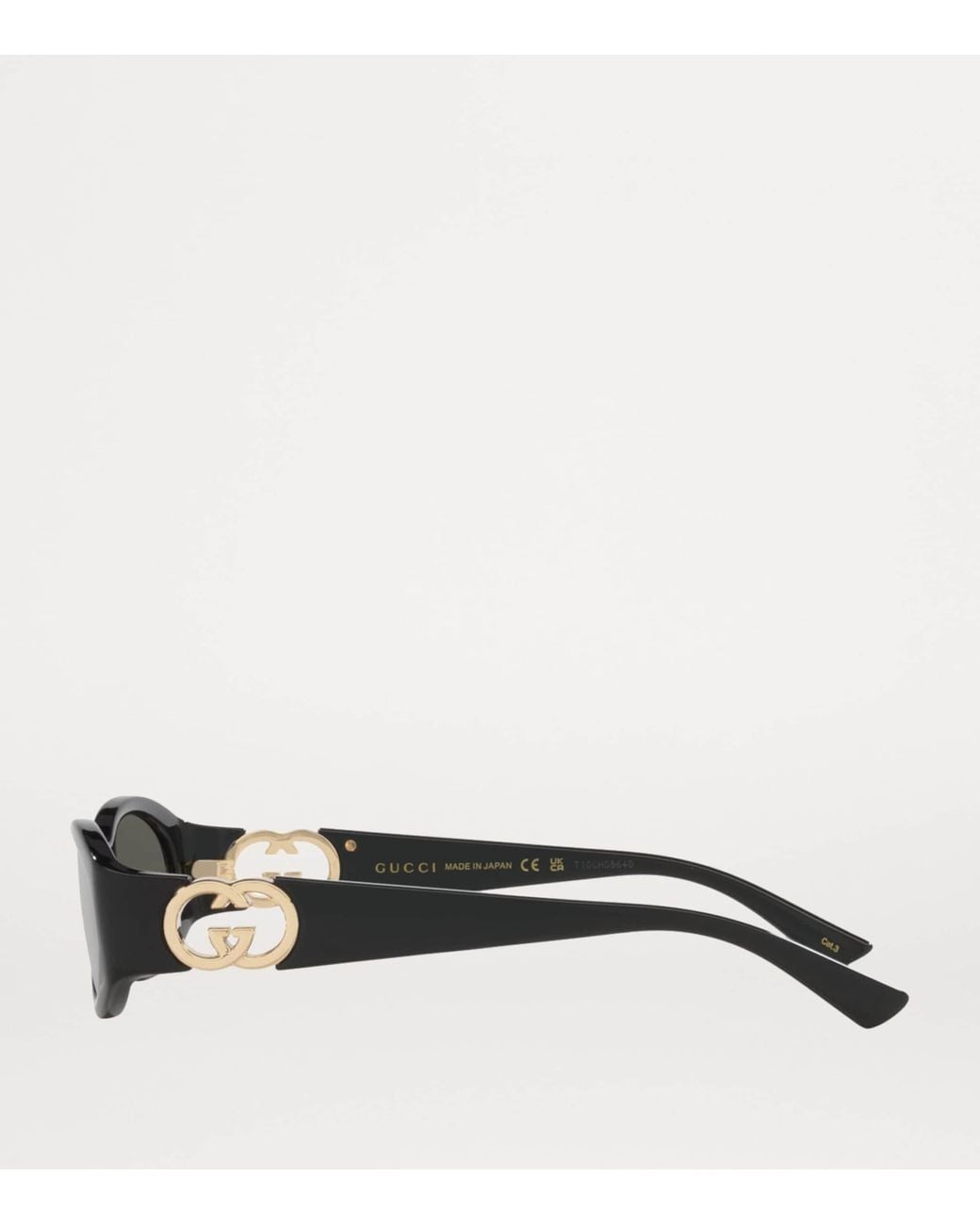 Gucci Black Metal Gg1660S Sunglasses