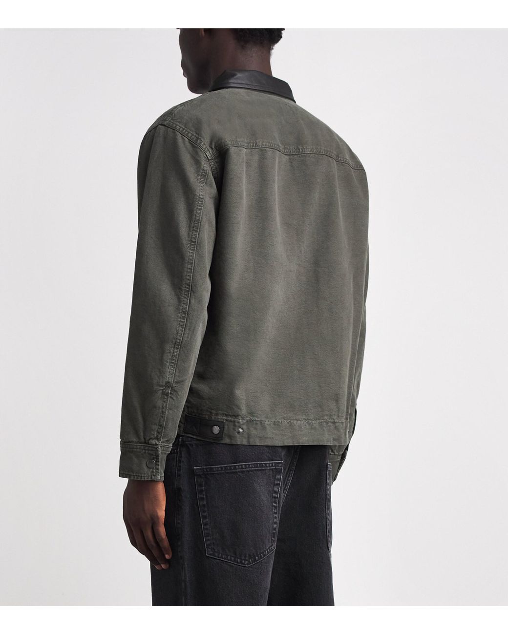 Rag & Bone Gray Workwear Denim Shacket for men
