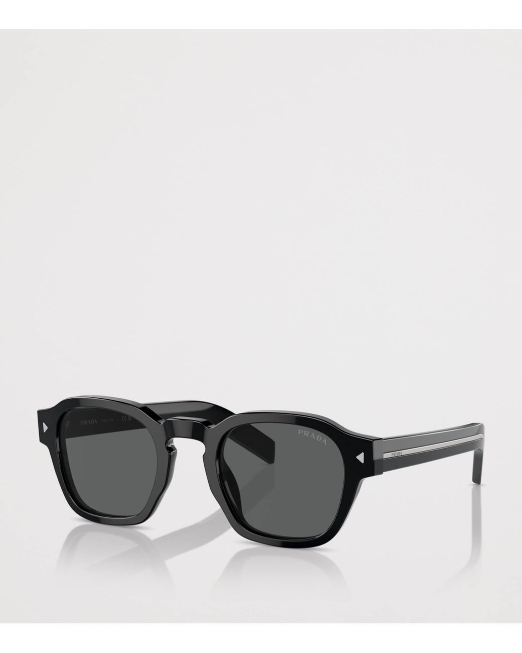 Prada Black Acetate Phantos Sunglasses for men