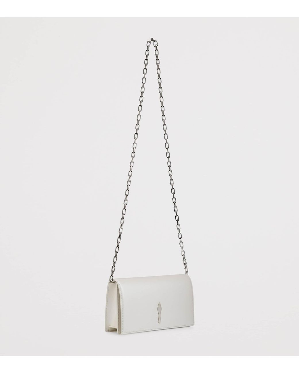 Christian Louboutin Gray Bettina Nappa Leather Clutch Bag