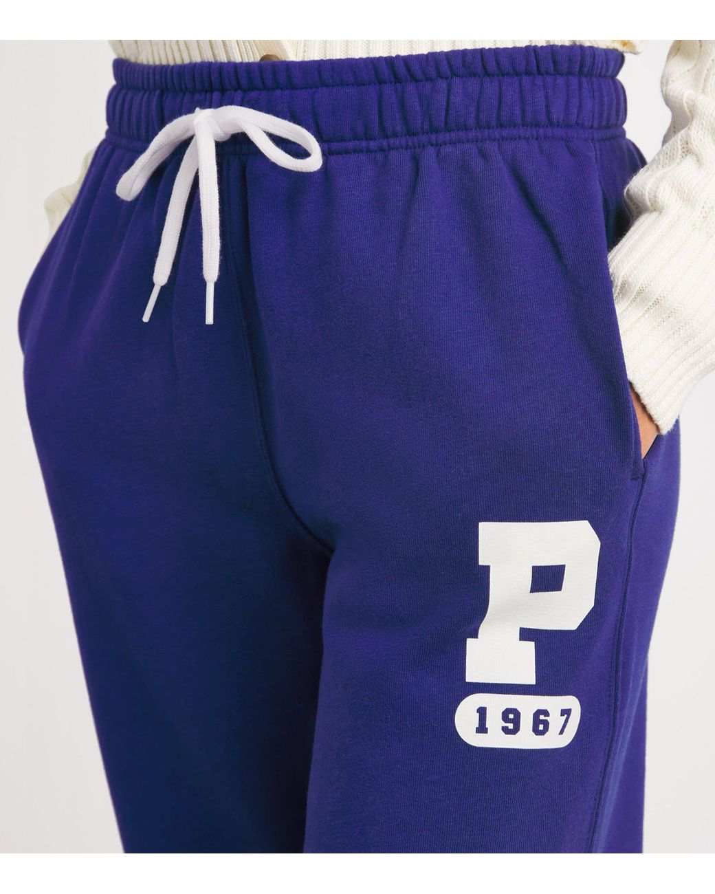 Polo Ralph Lauren Blue Fleeceback Varsity Sweatpants