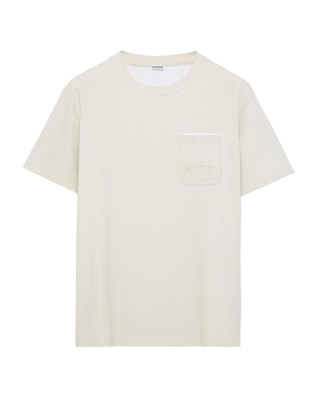 Loewe White Pocket Anagram T-Shirt for men