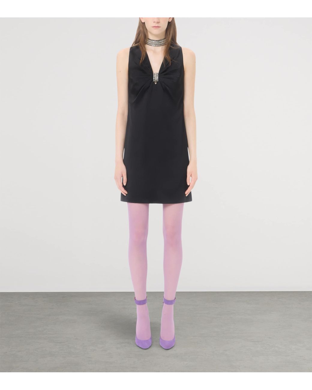 Valentino Black Embellished Mini Dress