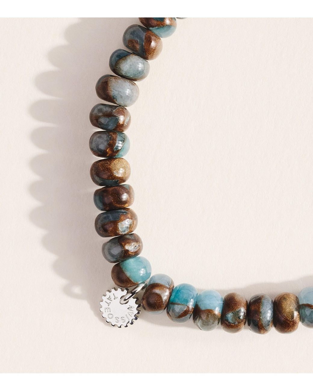 Tateossian Metallic And Jasper Beaded Bracelet for men
