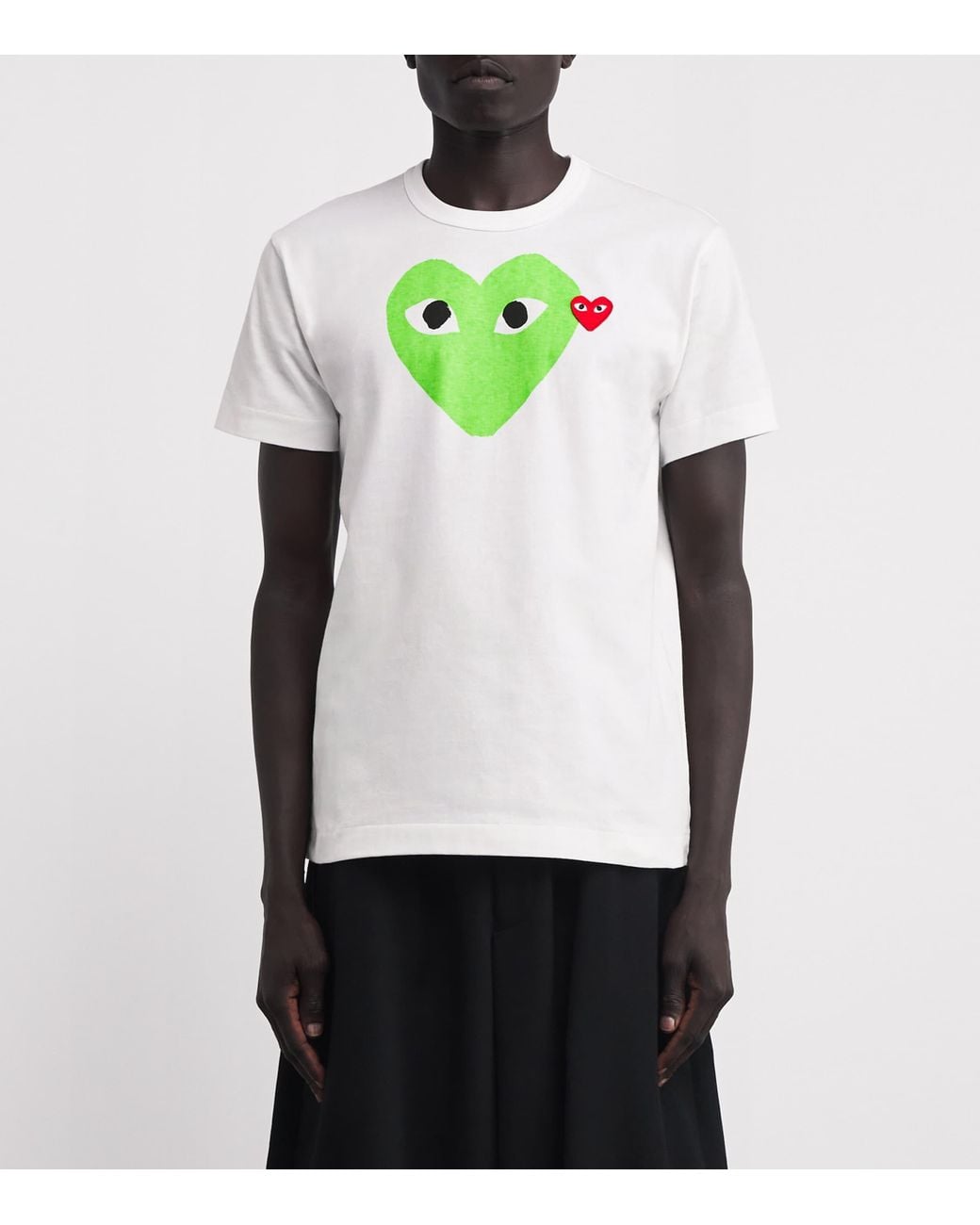 COMME DES GARÇONS PLAY Green Heart Logo T-Shirt for men