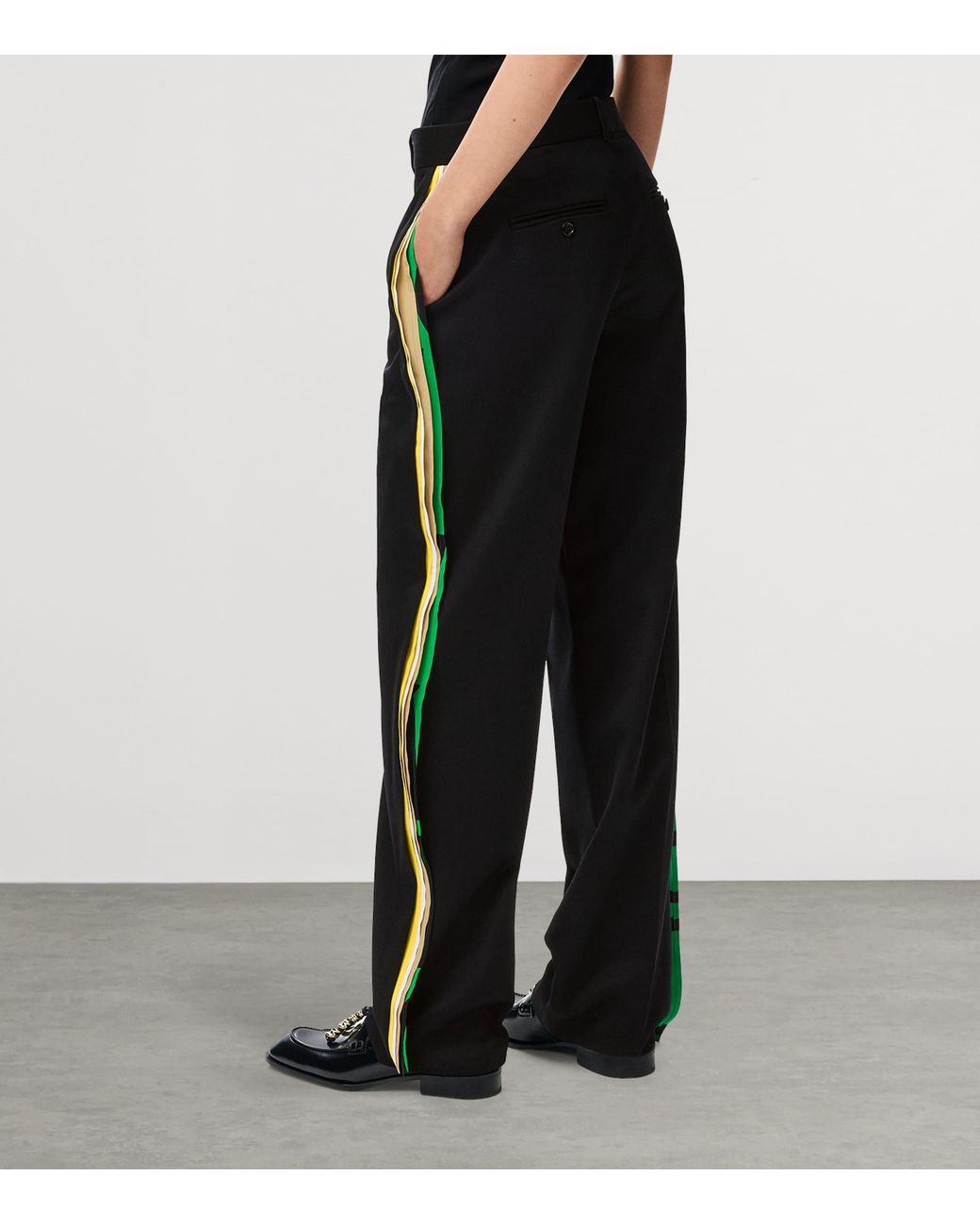 Loewe Black Tape-Trim Tailored Trousers