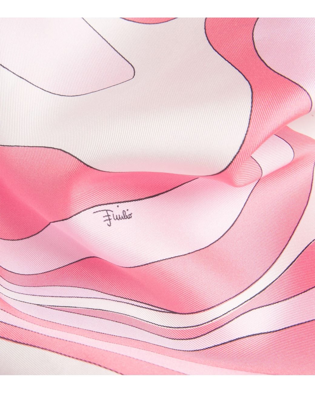 Emilio Pucci Pink Silk Printed Halter Scarf Top