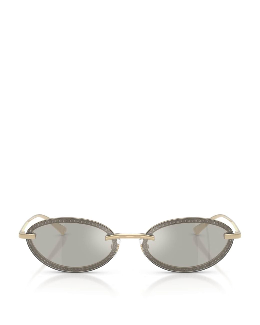 Jimmy Choo Gray Oval Sunglasses