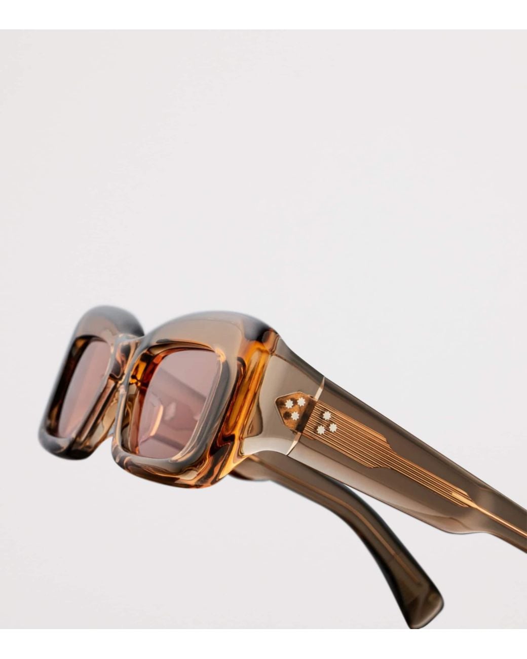 Jacques Marie Mage Pink Vito Rectangle Sunglasses