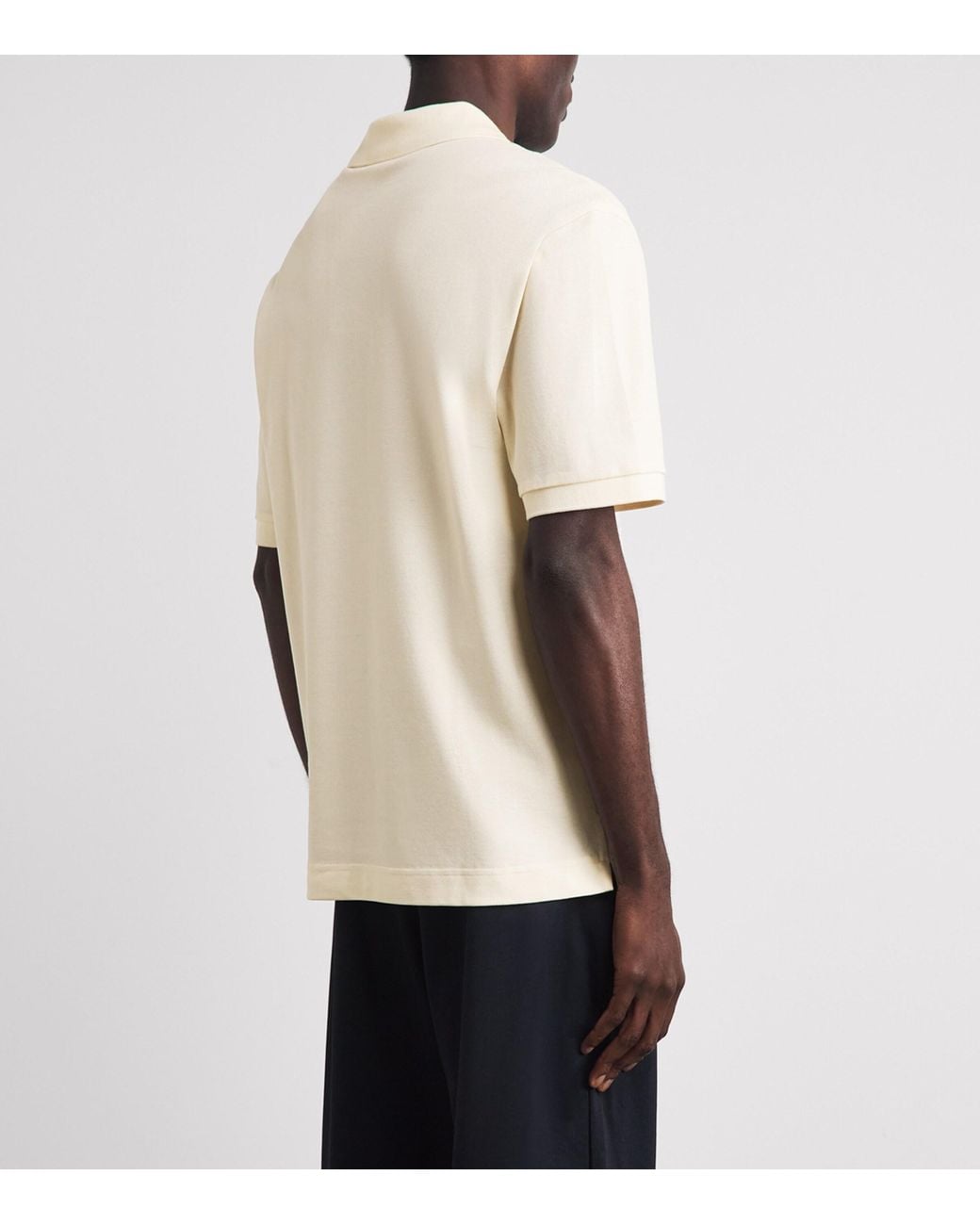 Fred Perry Cotton Pullover Polo Shirt in White for Men | Lyst